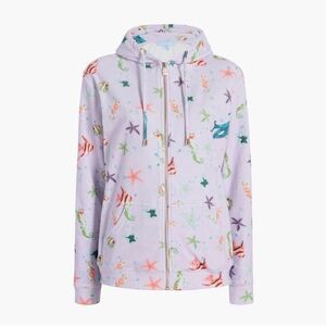 NWT Hill House The Allie Zip-Up Sea‎ Creatures Terry Size Medium